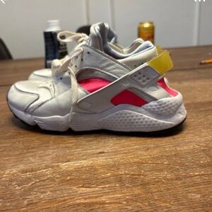 Woman’s  White and Pink Sneakers